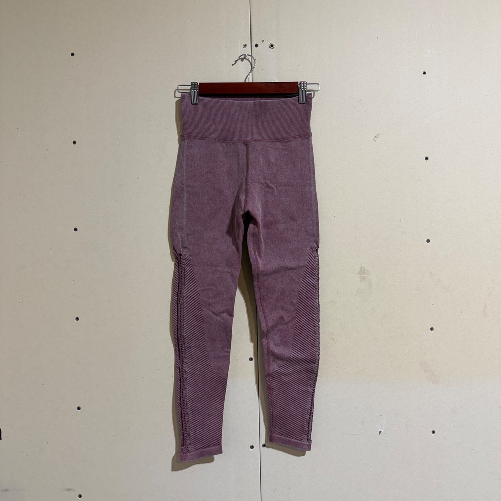OFFLINE by Aerie Seamless Braided High Waisted Leggings Mauve Purple Small